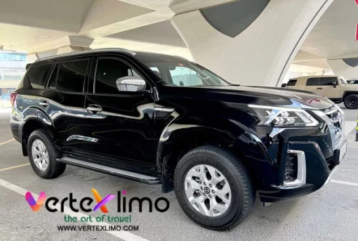 Nissan - X Terra Platinum-2024 car with driver in Umm Al Quwain