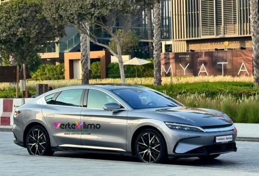 BYD Han EV with Driver in Dubai